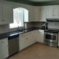 Refinishing & Painting of Kitchen Cabinets on Cheryl Ave in Montville, NJ